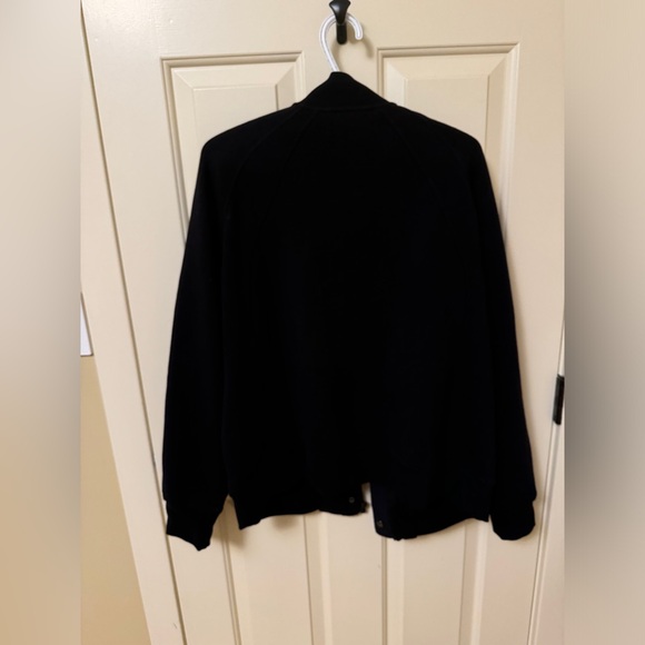 Black Bomber Jacket Athleta XL - Picture 3 of 4